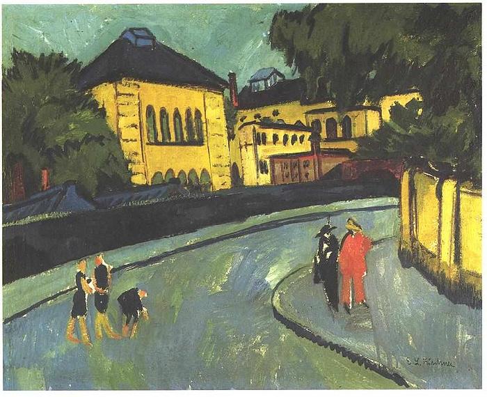 Ernst Ludwig Kirchner Dresden-Friedrichstadt Germany oil painting art
